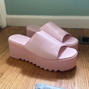 Pink Platform Slides